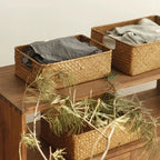Panier de Rangement Tressé en Jonc de Mer — Fibre Naturelle