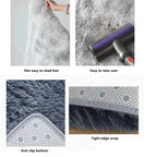 Tapis moelleux shag - texture des fibres