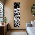 Tapisserie murale vague japonaise - ambiance déco